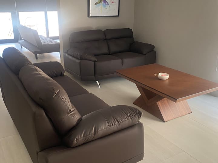 N101 Depa Para Estancias Largas, Cerca Plazas, A/c - Querétaro