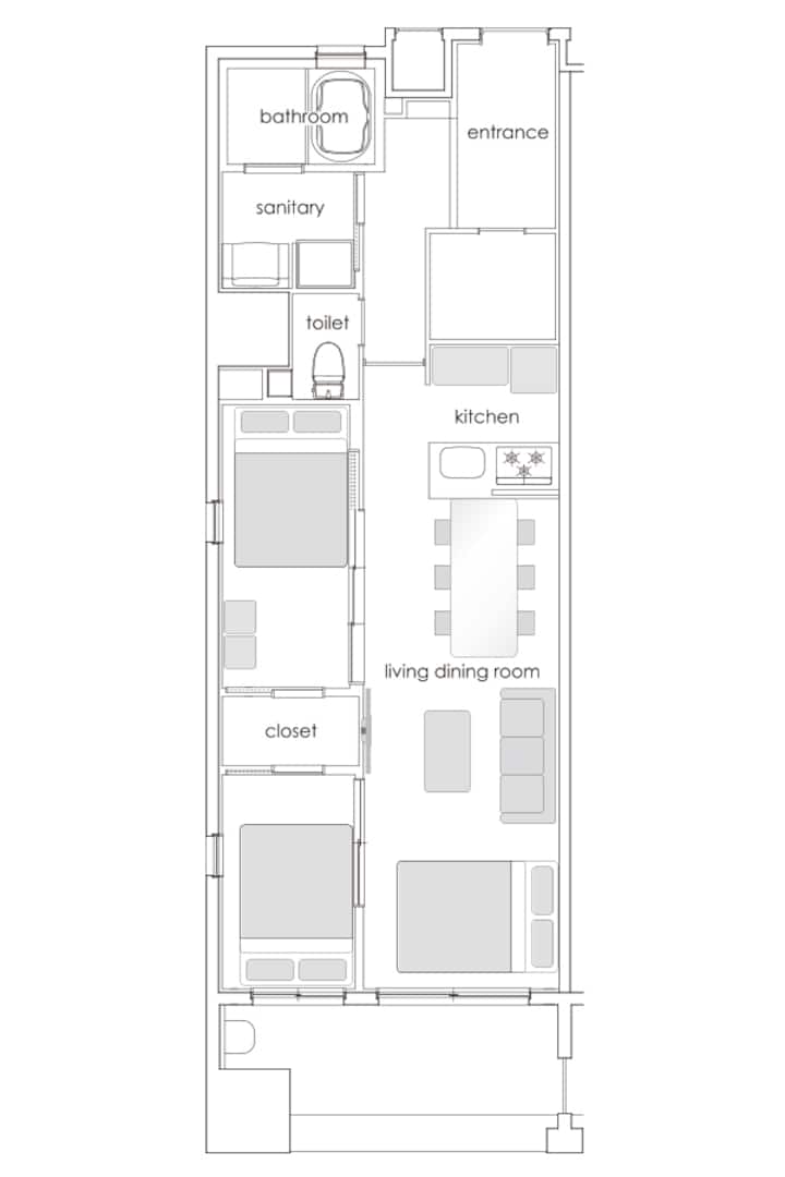 Hakata St Walk｜6 Pax｜646 Sq Ft｜13min Fuk｜stay Save - Fukuoka