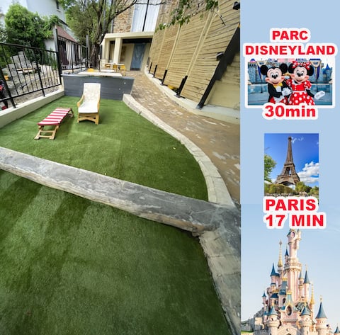 Paris Disney with private garden