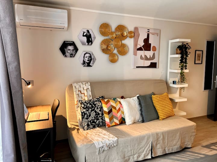Santa Lucia Wifi+ac+paid Parking+kitchen+washer - Providencia