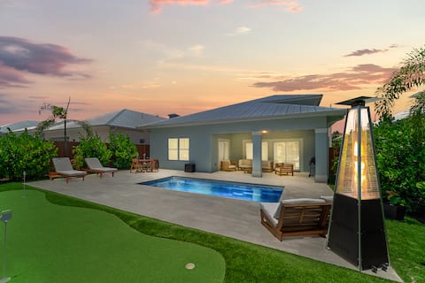 Peacock Palace*Brand New*Heat/Chill Pool*Golf*Gym*