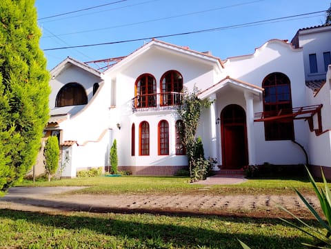 House facing the lagoon + Pool (club) + Sports