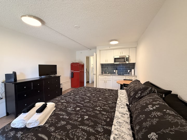 [01] Atx Studio: 1 King, Dog Park, Laundry Access - 奧斯汀