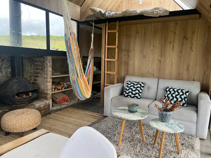 Cabaña Rústica Moderna Con Hermosa Vista - Cucunubá