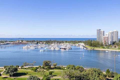 Relax with Waterfront Views: Heated Pool & Parking