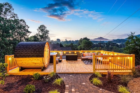 Geodome, Hot Tub + Arcade 15m Asheville | Sleeps20