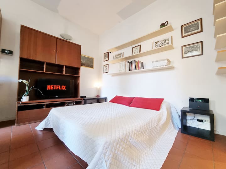 ორადგილიანი გასაშლელი დივანი.