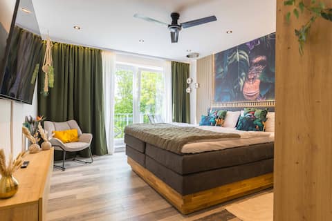 Tropengeflüster Penthouse, Whirlpool, Webergrill