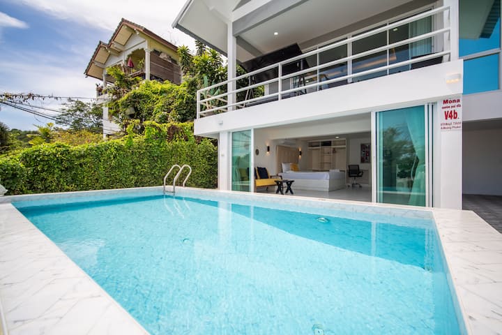 4 Bedrooms Beach-front Pool Villa. Aoyon Beach. - Phuket