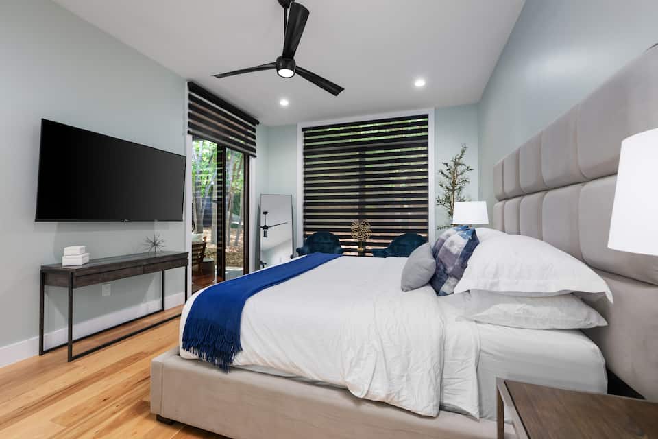 Bedroom 1 with king bed