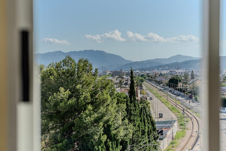 El entorno de Gandía visto desde el balcón.