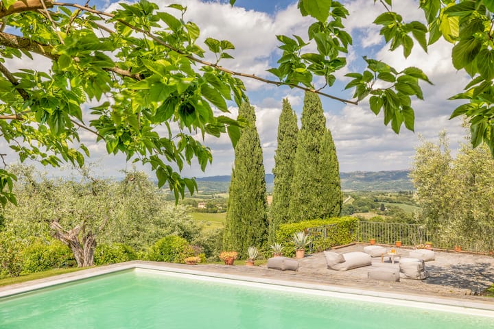 Luxury Villa On The Tuscan Hills - San Casciano dei Bagni