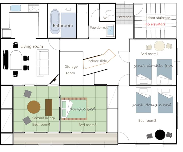 5 Mins Walk From Train Station/spacious 4bdr Apt - Matsumoto