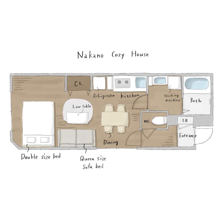 Baby Friendly/shinjuku 9 Min/4 Guests/airport P/u - Tokio