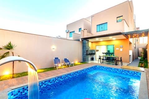 Airbnb em destaque: Emerald I - Pool, Hydro and Barbecue em Aparecida De Goiânia