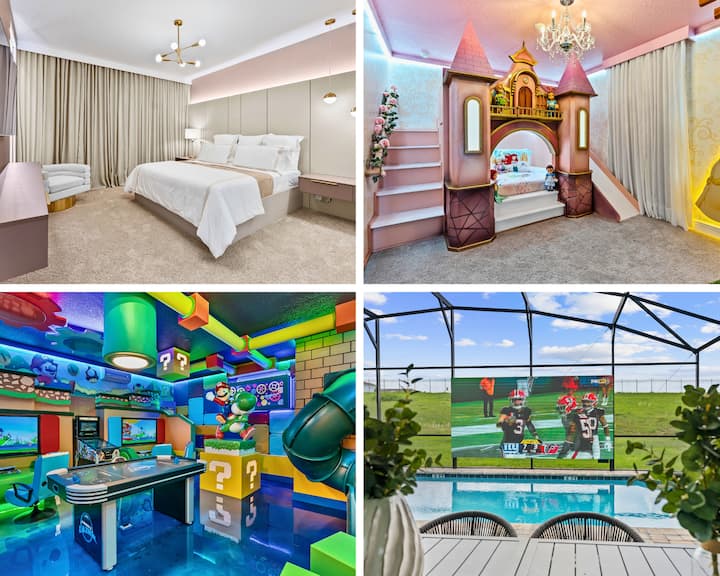 Themed 9br/ Led In The Pool At Solara Resort - Four Corners, FL