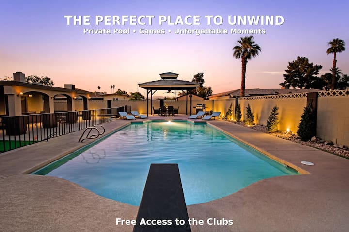 Private Oasis Near Downtown | Pool, & Backyard Fun