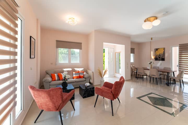 Sunny Villa Rhodes -Bright And Stylish Home - Rodos