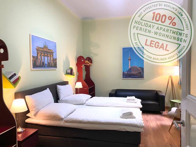 [H] 2 Schlafzimmer, 2 Bad, beliebt. Kiez, am Park