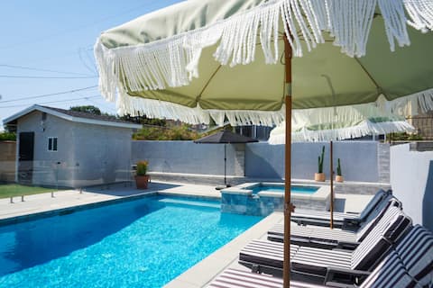 Resort Style Pool & Hot Tub Near SoFi + Intuit!