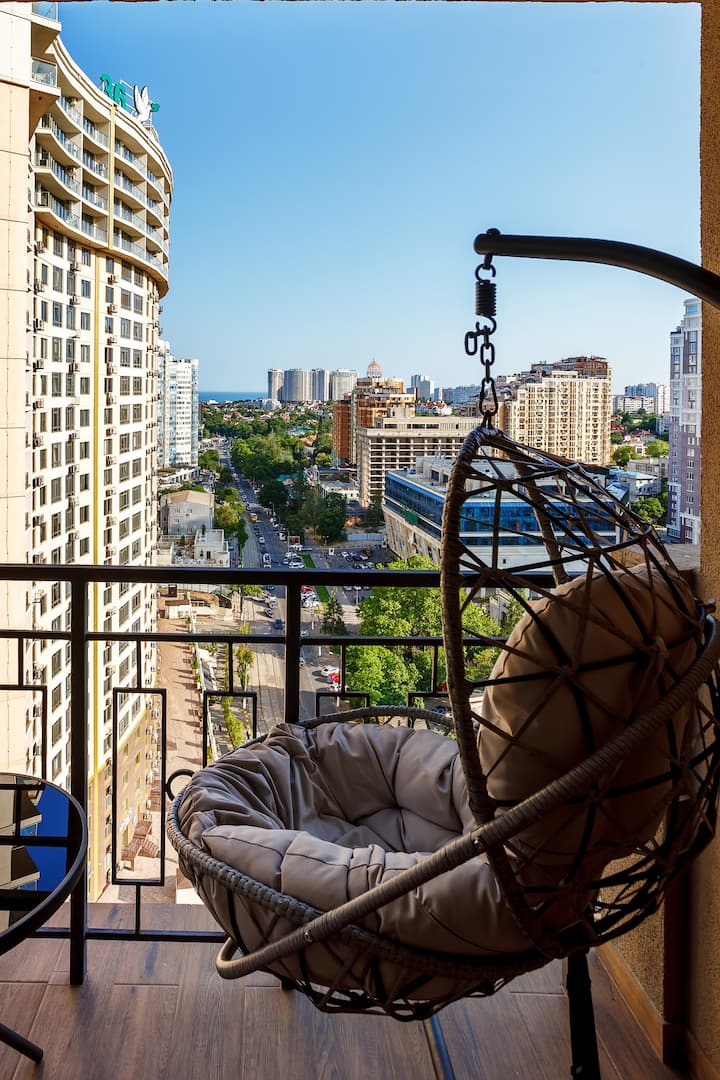 Barkar Apartments - Arcadia 1BR | Balcony | 800m