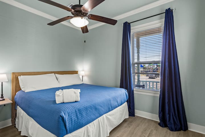 Wake up to gulf breezes in your spacious king bedroom