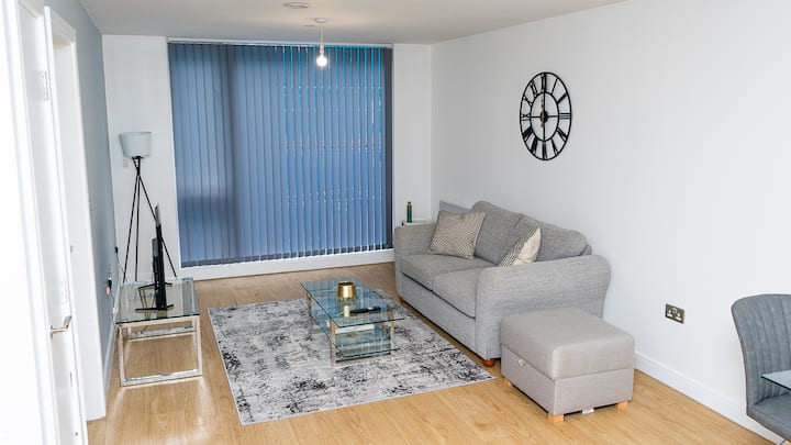 Elegant 1-bed By Victoria Stn & Ao Arena-sleeps 4 - Manchester