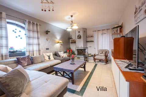 Typical Aosta Valley house with garden