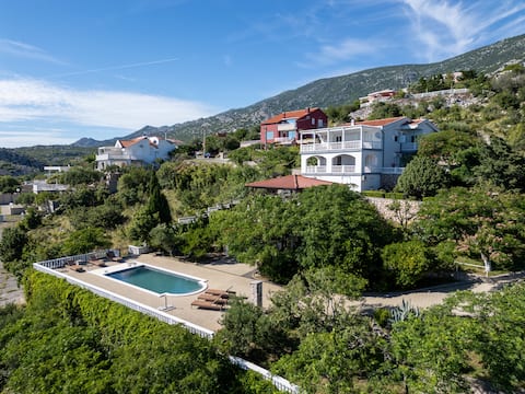 Villa with pool apartman 1 (4+2)