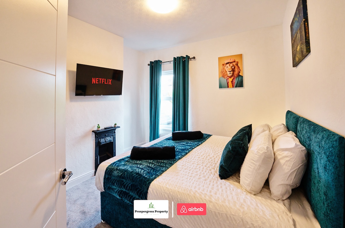 Prospergress Property Short Lets & Serviced Accommodation的卧室 				