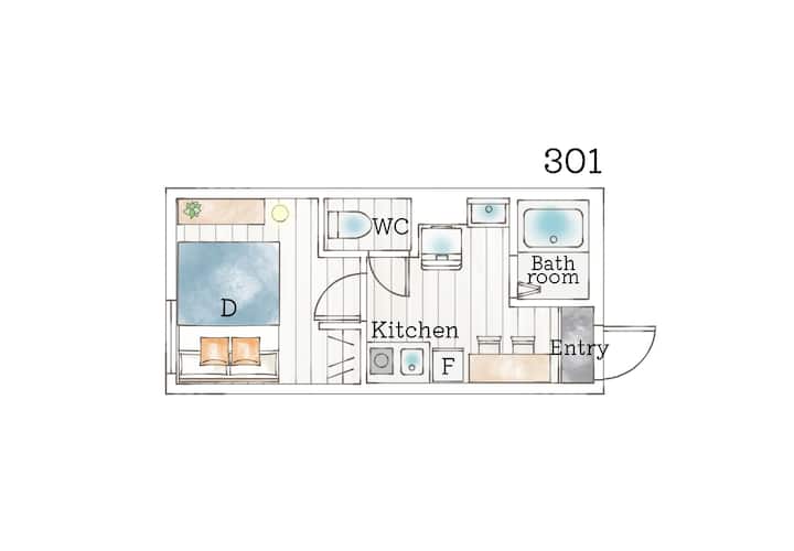 2 Min By Train To Shibuya|new 3rd Floor 19㎡ - Tokio