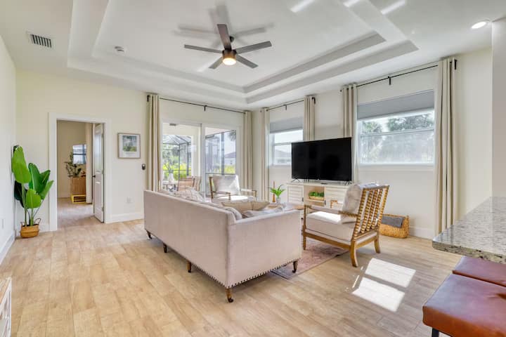 Modern Villa Heated Saltwater Pool 10 Min To Beach - Stump Pass Beach State Park, Englewood