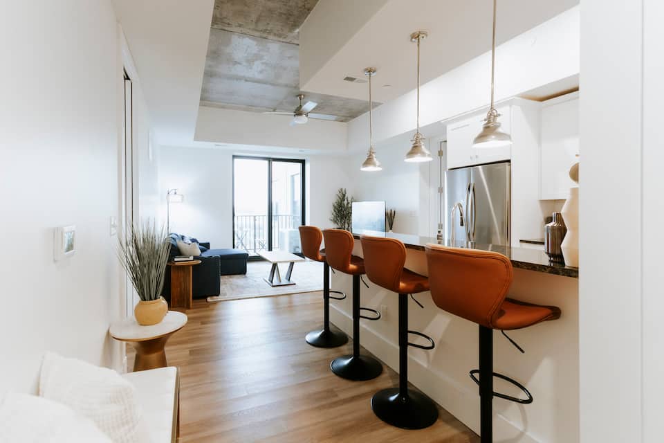 Luxury urban loft with river view near Notre Dame, South Bend Indiana
