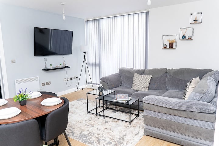 Stunning 2-bed Retreat - Ao Arena & Victoria Stn - Manchester