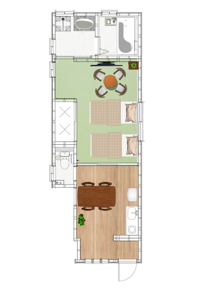 Japanese-style Tatami Room (4 Persons Capacity) - Osaka