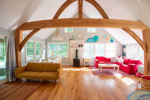 Secluded Family Home in Serene Stockbridge Woods