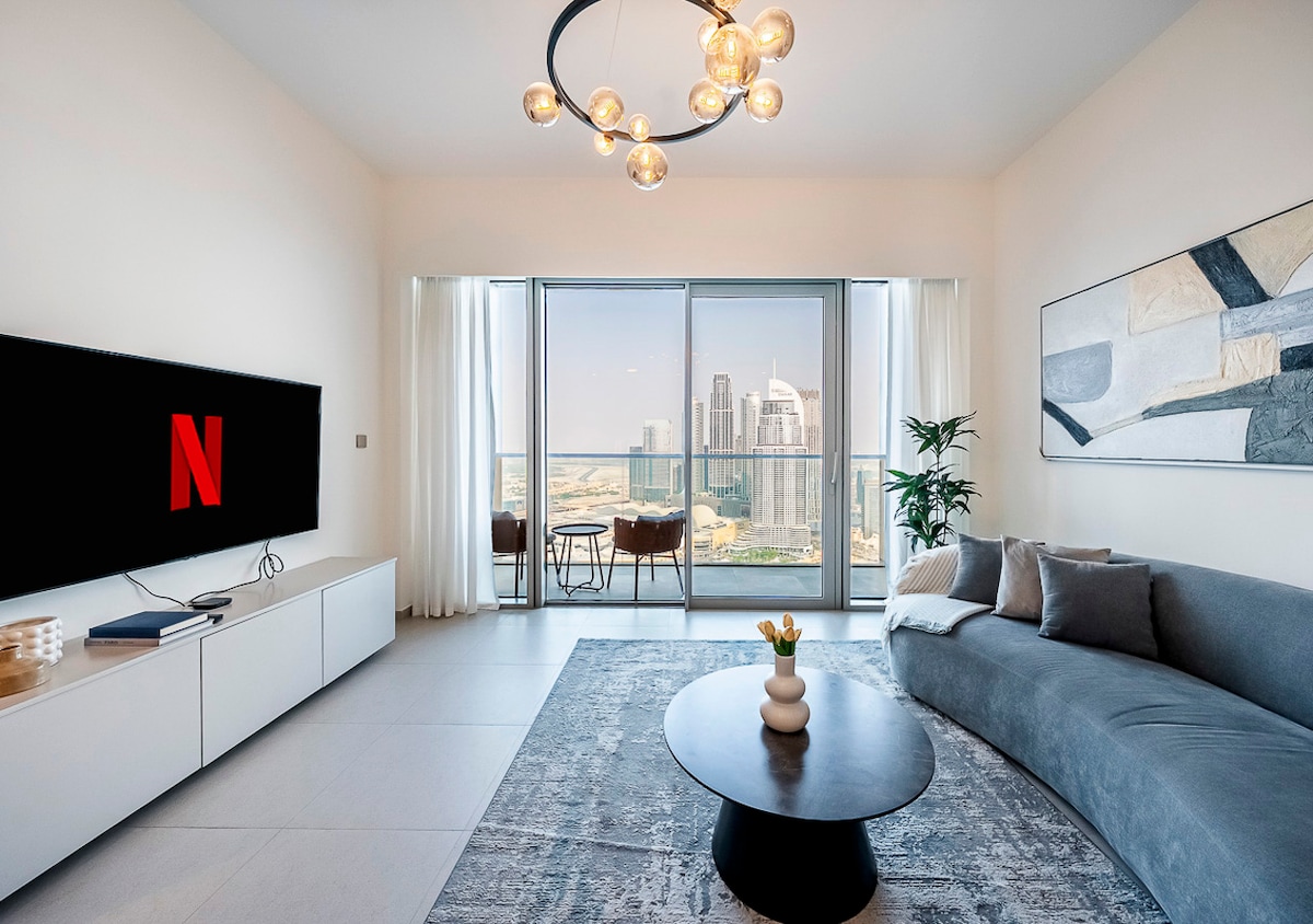 2 Bedroom Furnished Apartment with Burj Khalifa & Fountain View 2