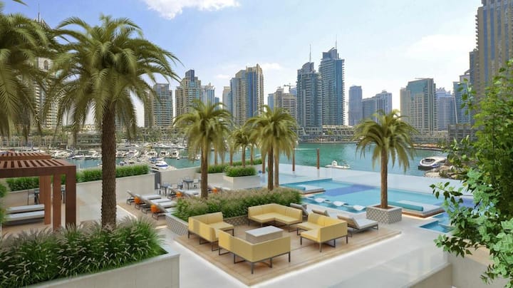 Modern 1 bedroom with Direct Marina Access - Flats for Rent in Dubai ...