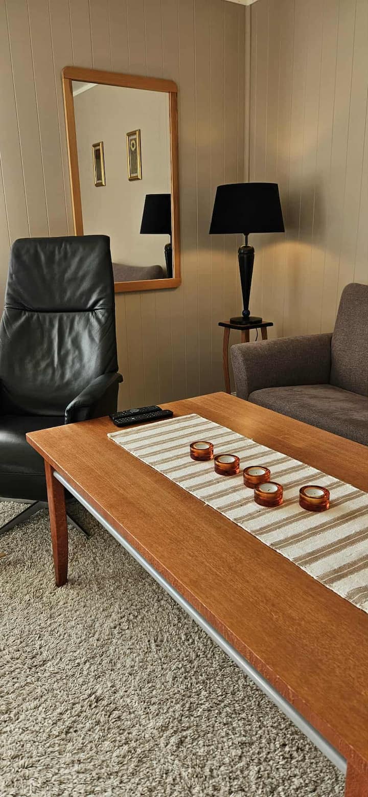 客厅里有躺椅和3人座