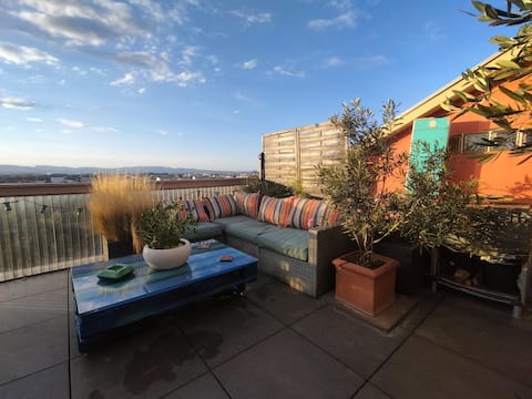 Rooftop Through Apartment - Panoramic View