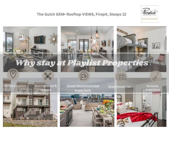 The Gulch GEM• Rooftop VIEWS, Firepit, Sleeps 12