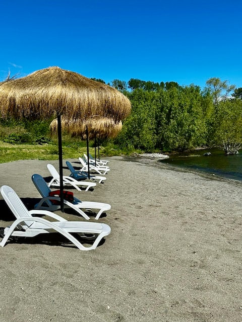 Cabañas next to Playa Futrono Lago Ranco