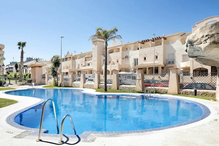 A 100 M Playa, Garaje, Piscina, Soleado, Terraza - Tarifa