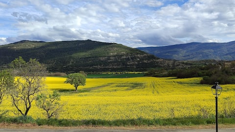 Anuncio de Airbnb popular: Sun, Countryside, and Mountains en Aragón