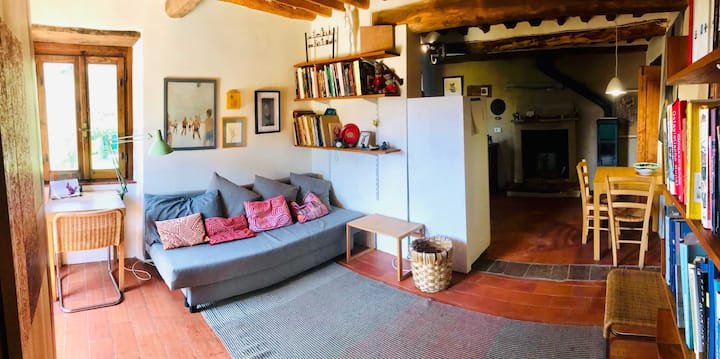 Sala de estar con sofá cama para huéspedes adicionales
