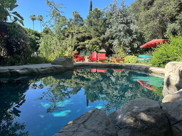 Front House with pool & hot tub