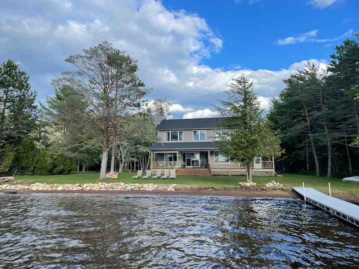 Large Lakefront Adirondack Home
