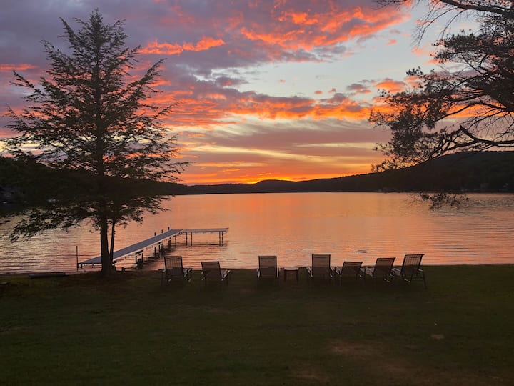 Large Lakefront Adirondack Home