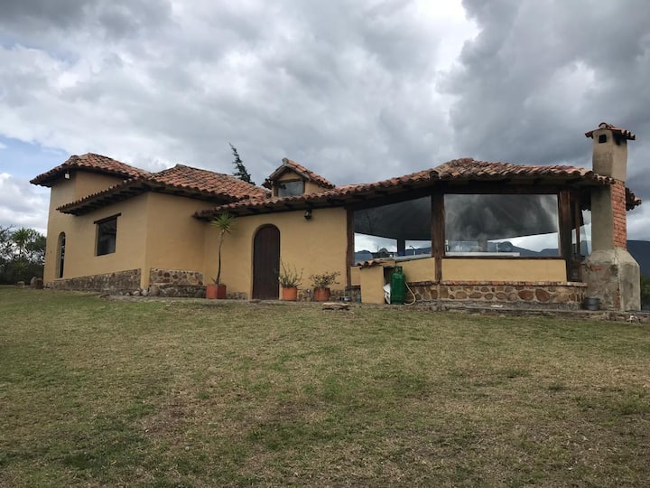 Casa Campestre Con La Mejor Vista De Villa D'leyva - Sáchica