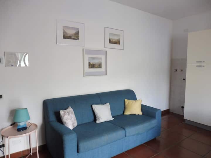 Zona giorno con divano letto